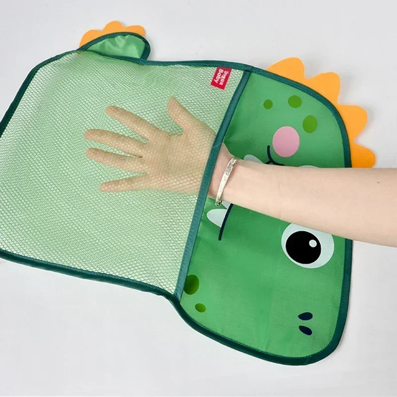 Organizer Kids Tidy Storage Suction Bathroom Bathtub Doll Hanging Bag Water Toys Dinosaur Animal Baby Bath Toys Basket Mesh Bag