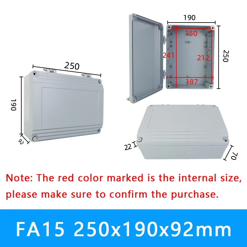 Waterproof Aluminum Electronics Housing - IP67 Outdoor Metal Junction Box
