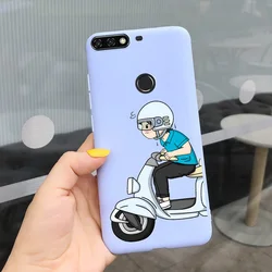 Huawei Y7/Y6 Prime 2018 Soft TPU Phone Case - Durable Protective Cover  Coque for Y7 Prime 2018 (Shell-U66)