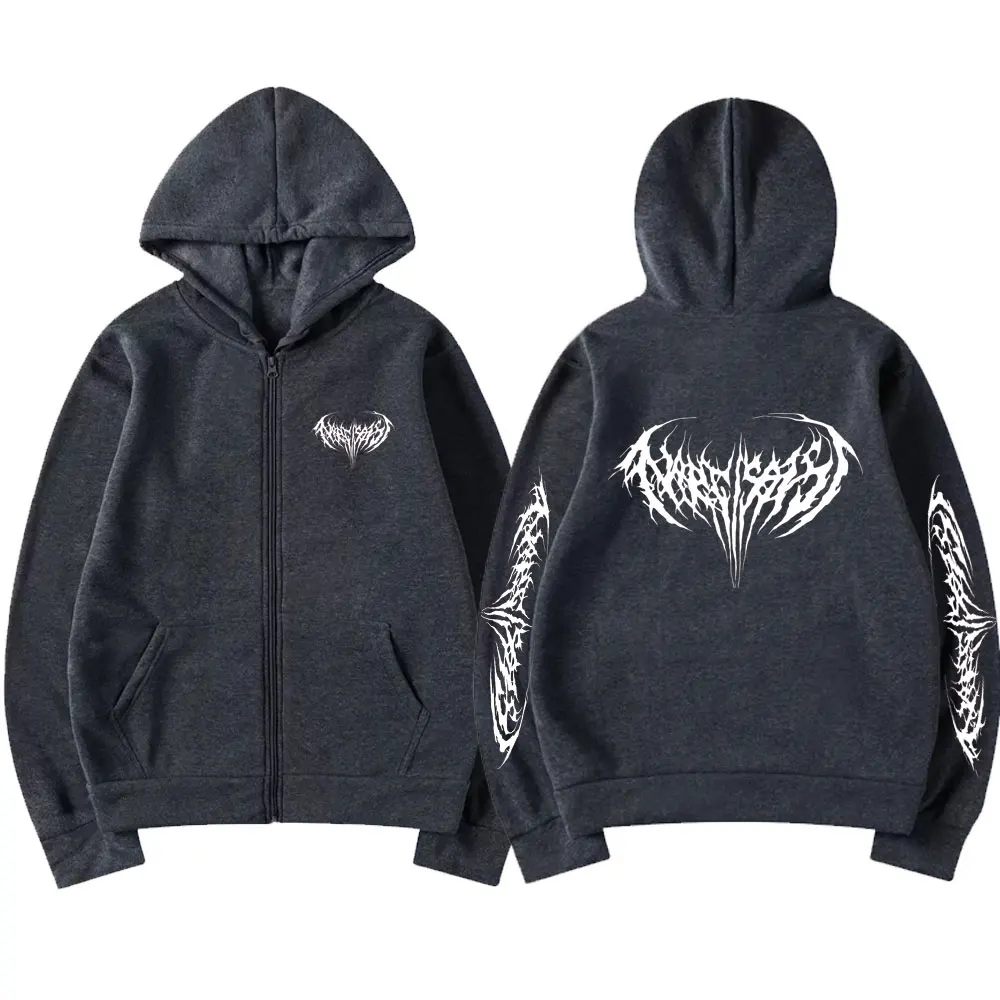 Rapper Playboi Carti Narcissist Graphic Zipper Hoodie Men Women