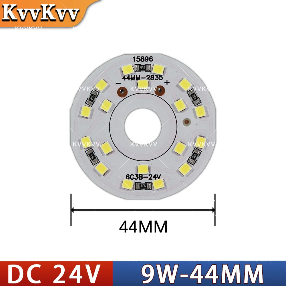 24V 1W 3W 5W 9W LED 칩 알루미늄 기판 원형 PCB 19mm 32mm 44mm 광원 보드 DIY 손전등용 광원 교체