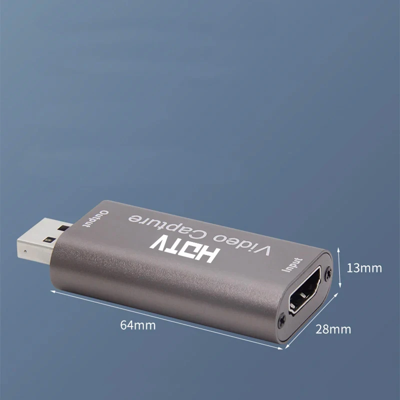 USB Audio Video Capture Card 4K 1080P HDMI-compatible USB 3.0 Record to DSLR Camcorder Action Cam for Gaming Streaming Teaching video capture card