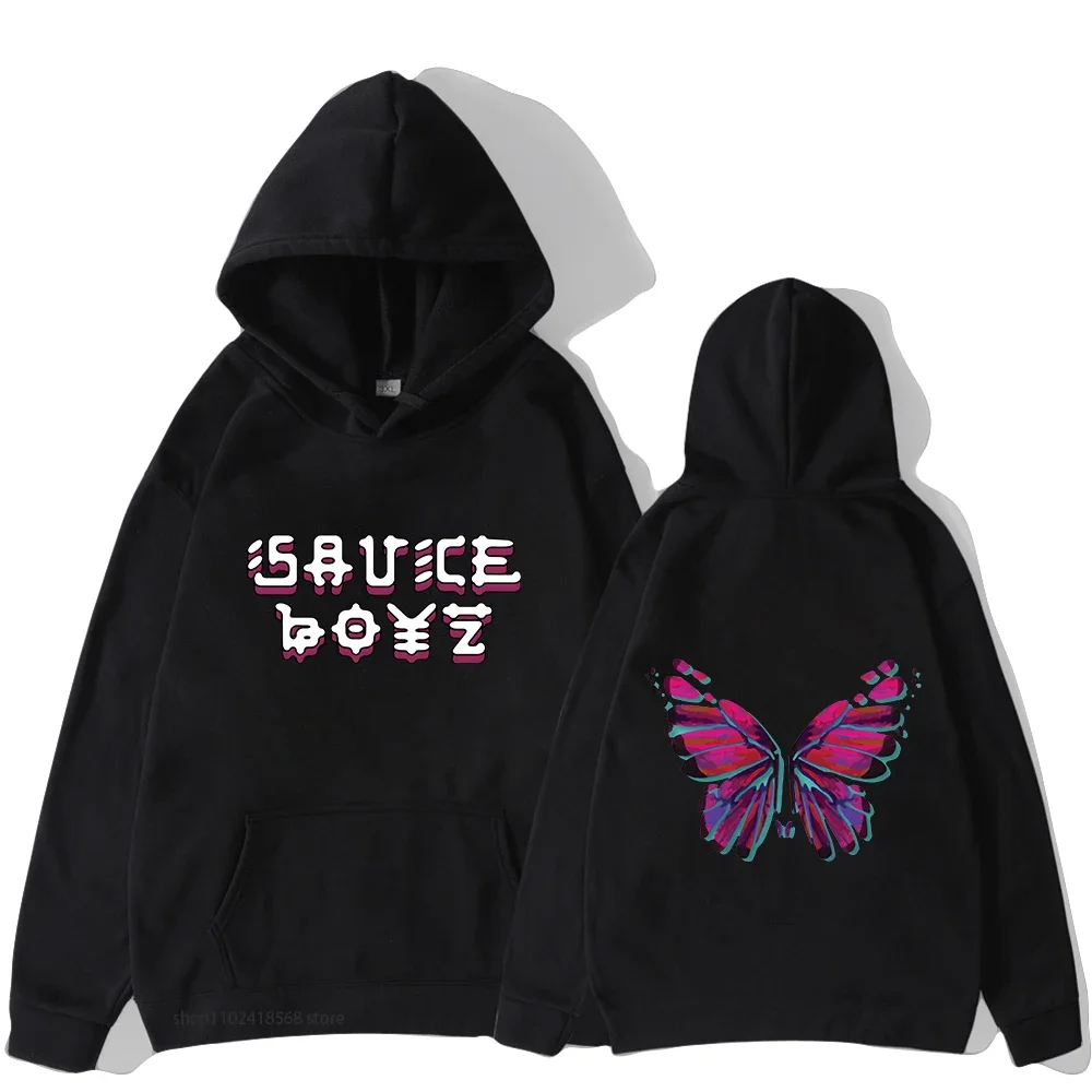 

Fashion Anime Printed Sweatshirt Eladio Carrion Sauce Boyz Monarca Hoodies Graphic Clothes Harajuku Casual Men/women Sudaderas