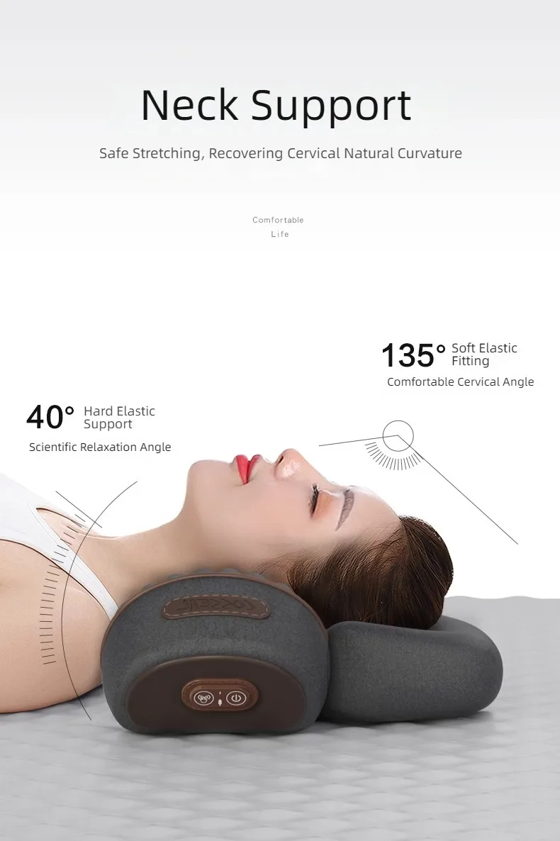 Hot Cervical Pillow Spine Sleeping Neck Massager Spine Non-traction Heating Compress Neck Masajeador Pillow Relaxation Treatment - Image 4