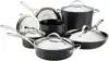 Nouvelle Copper Hard Anodized Nonstick Pots and Pans, Cookware Set (11 Piece), Onyx 3