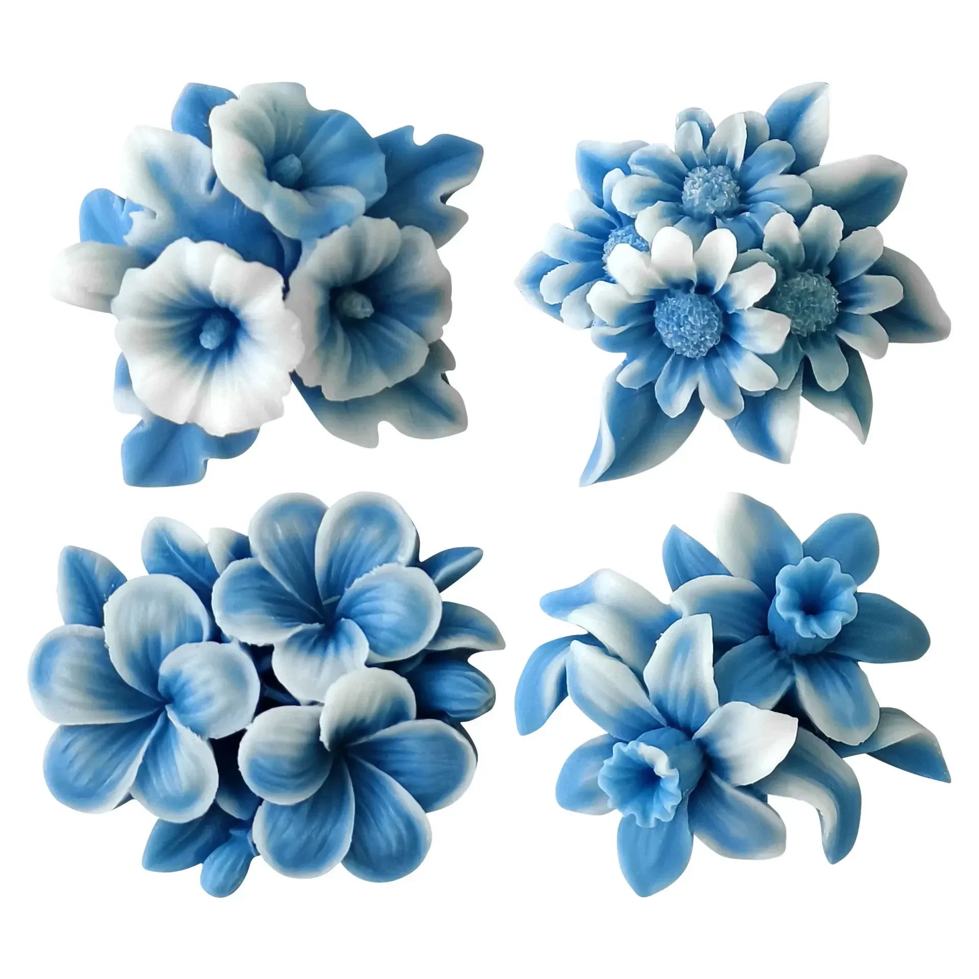 Aromatherapy candle mold Silicone candle molds Silicone candle mold Candle mold DIY Floral Resin Mold for DIY Aromatherapy Candles Diffuser Stones Plaster Handmade Soap Petal Resin Crafts and Home Decoration