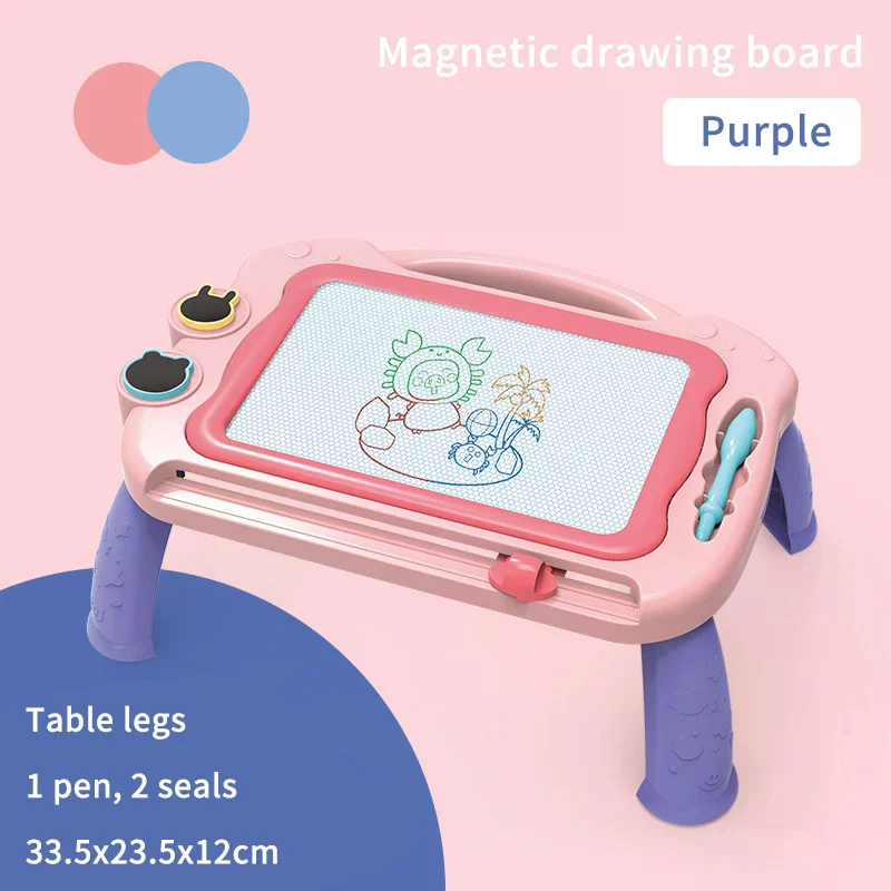Tavola da Disegno Portatile per Bambini, Lavagna Piatta per Graffiti e Educazione Precoce - immagine 3