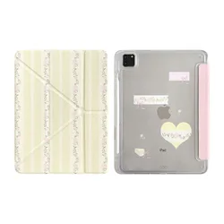 Ins Yellow Flower Foldable Tablet Case for HONOR V9 11.5in (PKZ218)