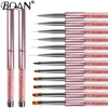 BQAN Liner Brush 5/7/9/11/12/15mm Nail Brush Hand Draw Tips Drawing Line Painting Pen Tools Manicure Nail Art Brush Decoration 1