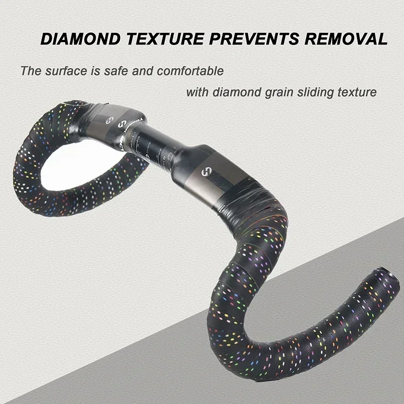 Road Bike Handlebar Tape Bicycle Silica Gel EVA Perforated Bar Wrap Belt Breatha