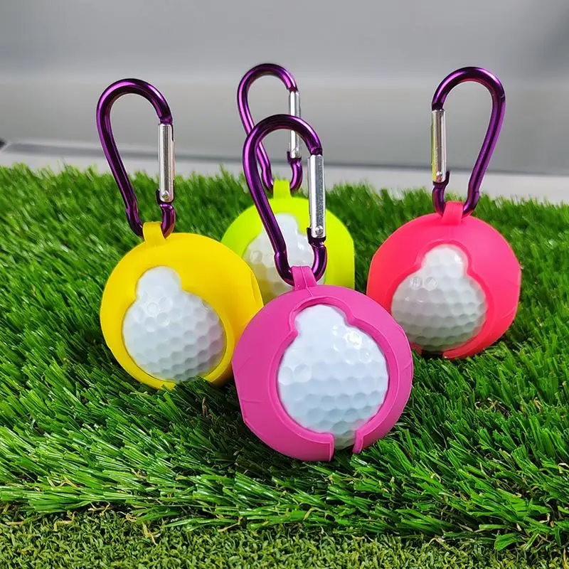 

Golf Ball Bag Silicone Sleeve Protective Cover Bag Holder Golf Training Sports Accessories Golf Supplies Ball Case Storage Pouch
