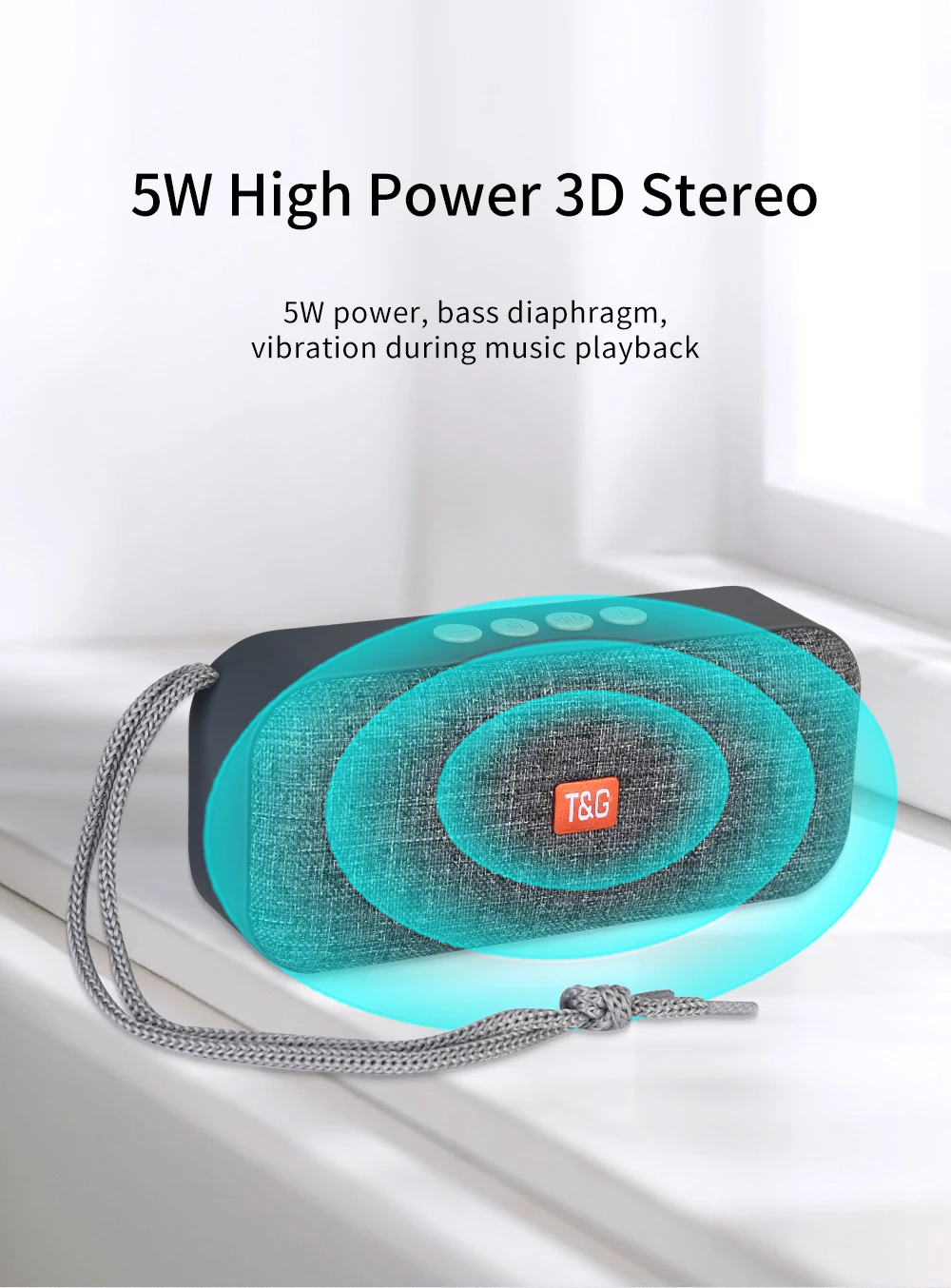 Portable Bluetooth Wireless Smart Speaker With Fm And Tf Card_voghion.com