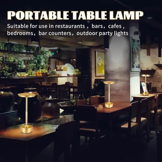 Rechargeable Table Lamp LED Touch Sensor Desktop 3