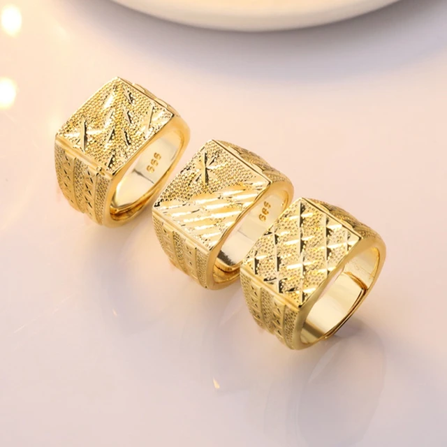 Classic Gold 4 Stone Finger Ring for Men