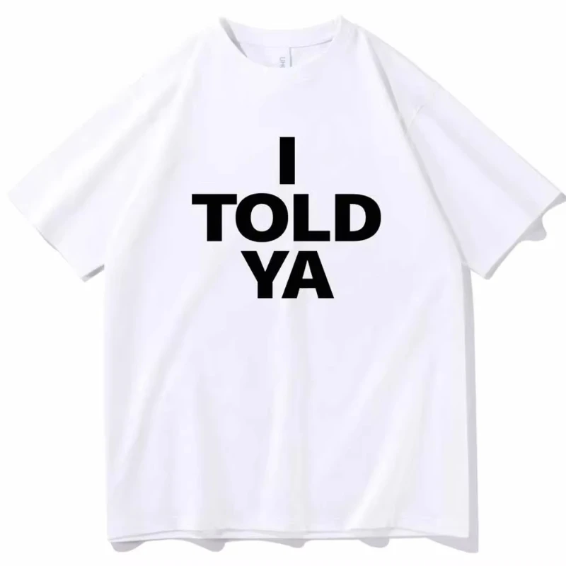 Summer Hot Selling I Told YA Challenger 2024 T-shirt Round Neck Short Sleeved Shirt Fan Gift, Women's Short Sleeved T-shirt 2