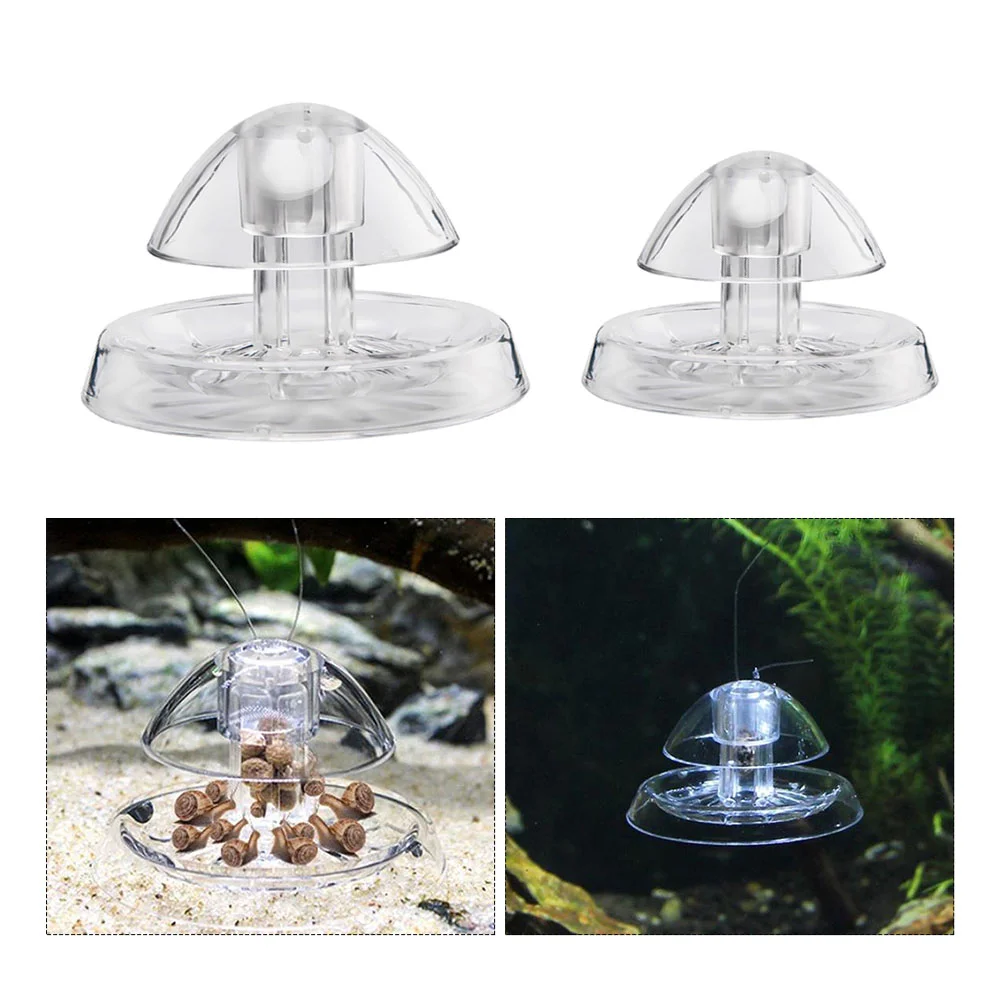 

2Pcs Transparent Snail Catchers Aquarium Leech Traps Plastic Leech Catchers Aquarium Accessory