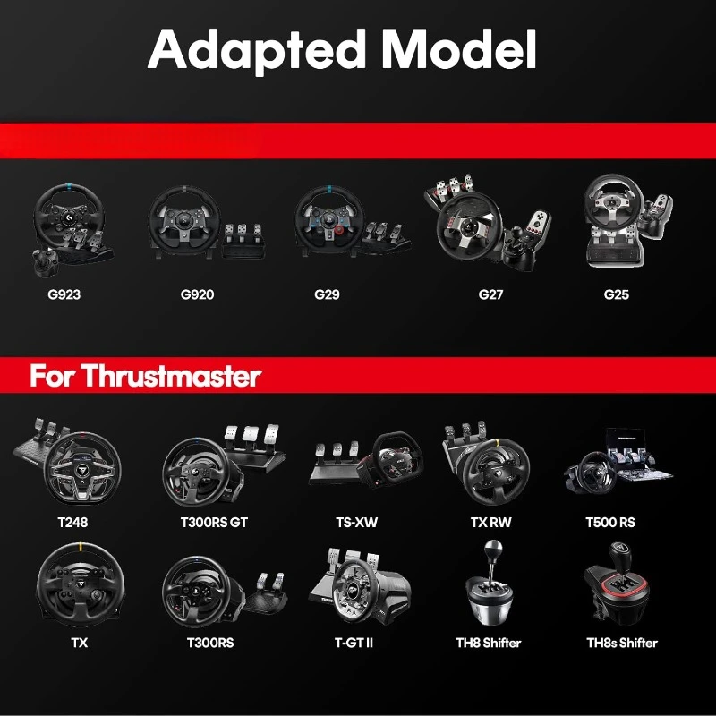 Racing Simulator Cockpit for or Thrustmaster T248X T248 T300 T150 458 TX Xbox PS5 PS4 PC (Black) 2