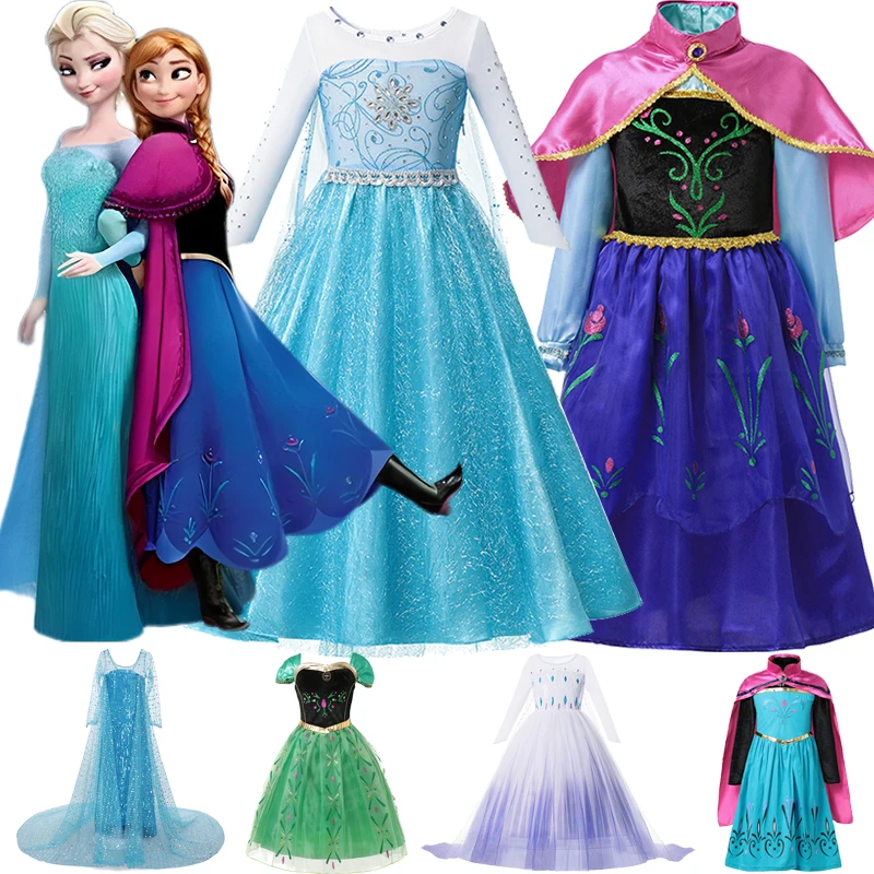 Vestido fantasia infantil - Anna Frozen - Baby Fashion & Fun