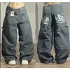 Y2K Harajuku Retro New Fashion Oversized Printed Baggy Jeans Women Street Hip Hop Popular Casual Gothic High Waist Wide Leg Pant 6