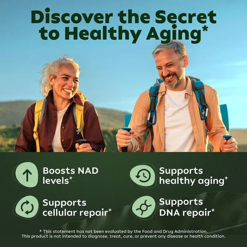 NAD+ Supplement Capsules 4 Bottles For Anti-Aging
