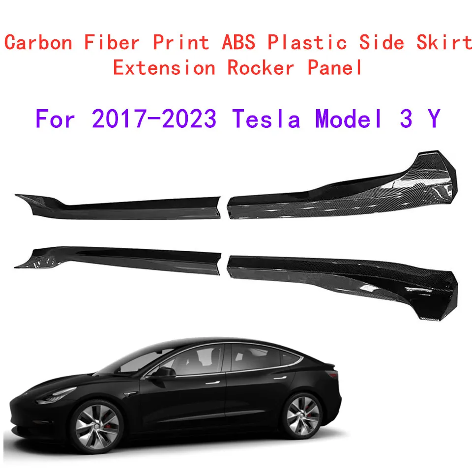 

4 шт., удлинитель из АБС-пластика для юбки Tesla Model 3 Y 2017-2023
