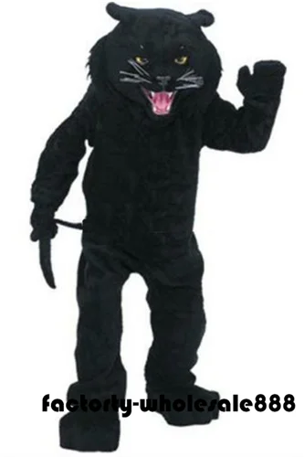 New Adult Halloween Christmas Panther Mascotte Fancy Cartoon Mascot Costume Peluche Fancy Dress Mascot Costume