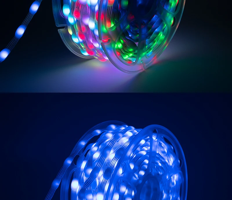 5V 12V 4pin Data Return WS2811 WS2812 LED Seed Pixel String Lights Full Color Individually Addressable RGB for DIY Curtain Light