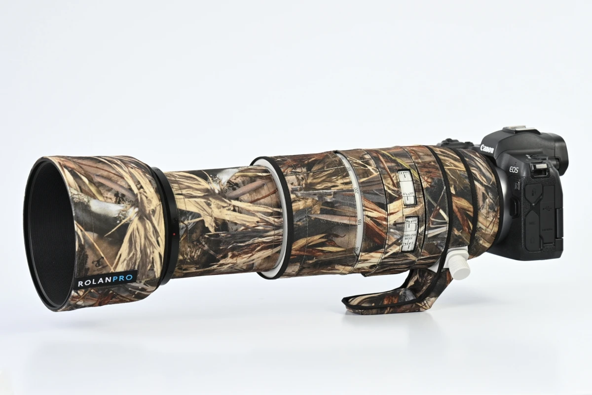 Rolanpro wasserdichter Kamera objektiv mantel für Canon RF 500-4,5mm 1: 7,1-l ist die Schutzhülle Camouflage Regenschutz pistolen – Detail 4