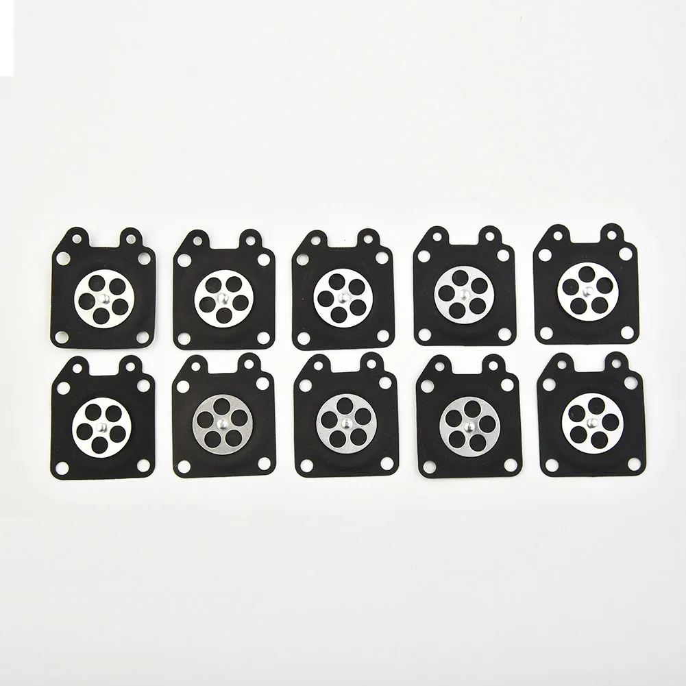 10 PC Set Chainsaw Carburetor Metering Diaphragm 28x33mm Compatible For 95-526 95-526-9 95-526-9-8 Engine Parts