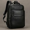 Genuine Leather School Bag For Men Women Black Cowskin Backpack 14 15 16 Inch Laptop Backpacks Travel Bag Male Female New Design 3