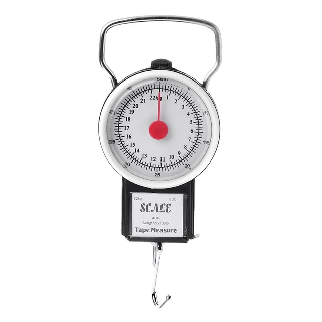 Portable Fishing Scale Digital Max 50lb/22kg Hanging Weight Measure  Multipurpose