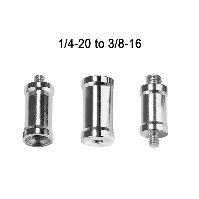 Camera Flash Adapter 1/4-20 to 3/8-16 Flash Bracket Conversion Screw Photography Camera Tripod Accessories 1/4 3/8 Live Streaming Bracket Adapter
