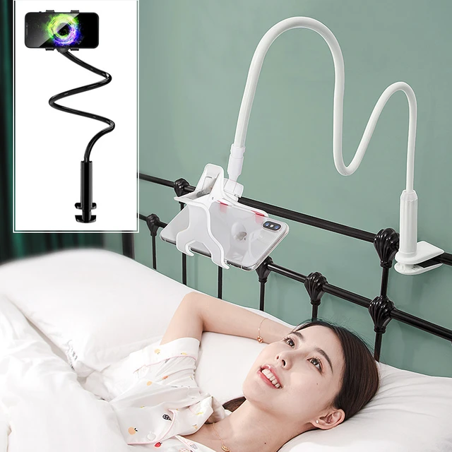 360 Clip Mobile Phone Holder Stand Portable Flexible Lazy Bed