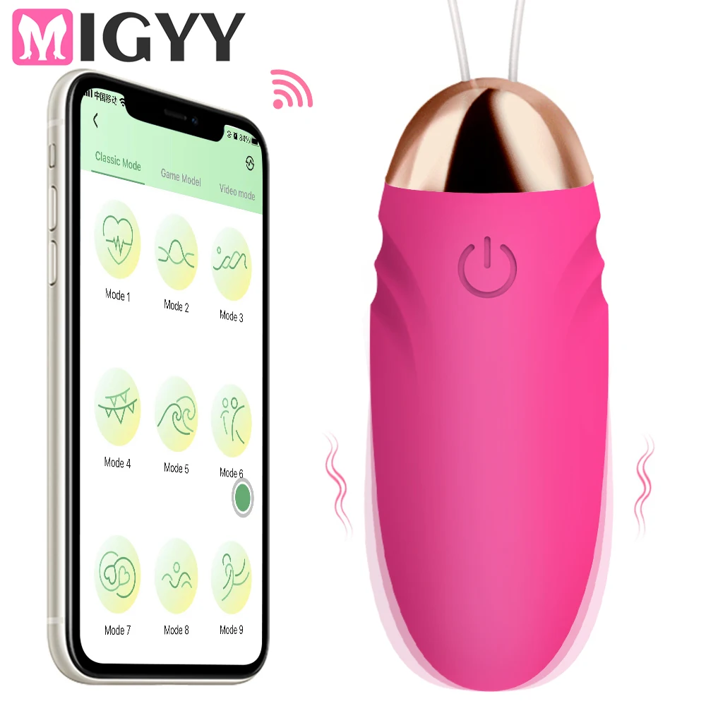 APP Drahtlose Bluetooth Jump Ei Vibro-ei Körper Massager Stimulator Frauen Kugel Vibratoren Erwachsene Sex Spielzeug Produkt Liebhaber Spiele 1