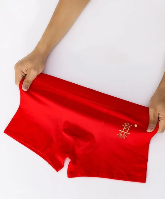 Cotton Panties Briefs Underpants  Red Cotton Men's Underwear - Men Boxer  Cotton - Aliexpress
