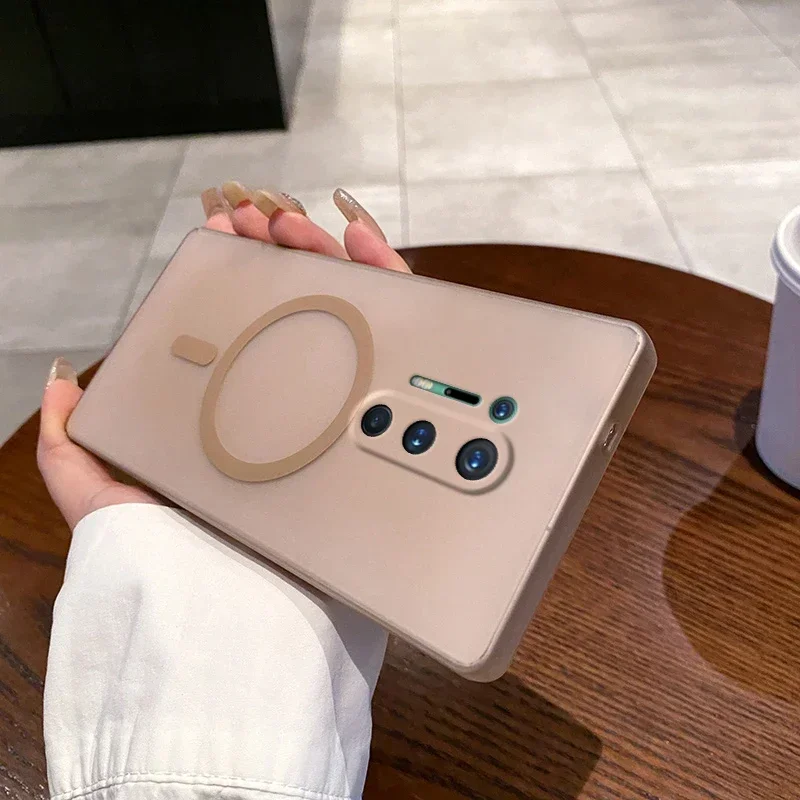 MagSafe-Enabled Matte Luxury Phone Case with Magnetic Wireless Charging Compatibility