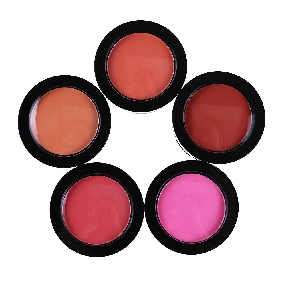 

5 Color Blush Cheek Contour Cosmetics Best Girl Gift Lasting Easy To Wear Waterproof Makeup Private Label Custom Bulk