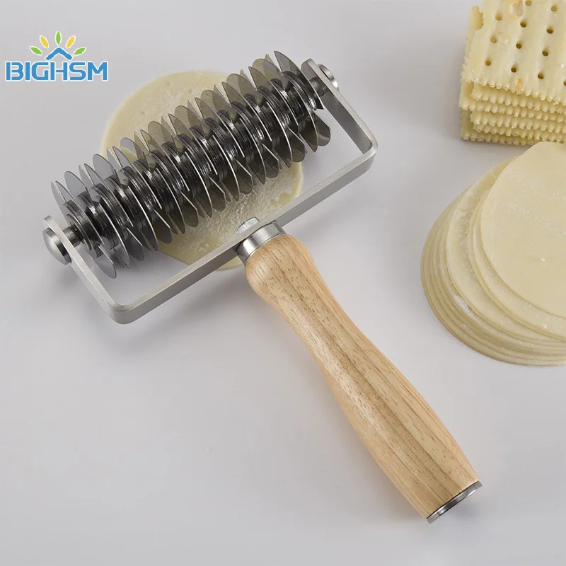 Stainless Steel Lattice Cutter Roller Pastry Bread Pizza Pie Wheel Dough Cutter DIY Cookies Baking Tool Bakeware