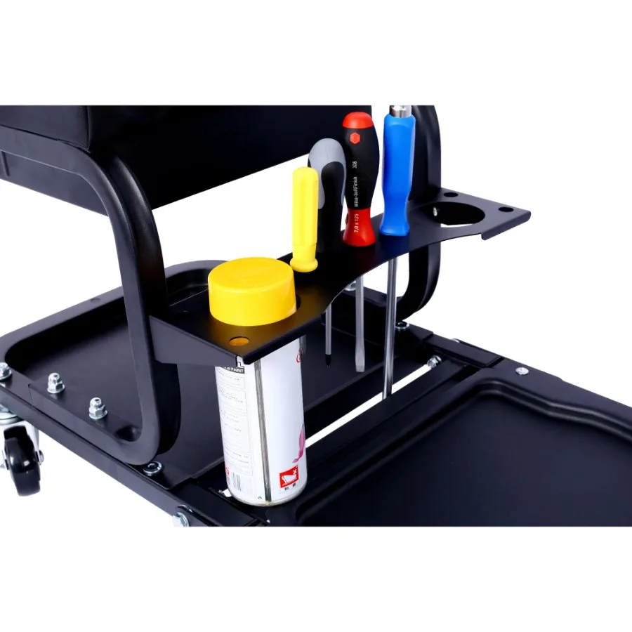 Rolling Detailing Utility Cart for Cars Trucks SUVs RVs Home Garden Garage Accessories Black