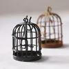 1pc New 1:12 Scale Metal Bird Cage with Bird Birdcage Dollhouse Miniature Gold Tone 3