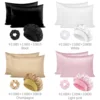 Luxury 4PCS/LOT 2 Pillowcase Hair Scrunchie Night Hat Set Fashion Imitation Silk Satin Pillowcase Sleep Set tool Silkly Cap 3