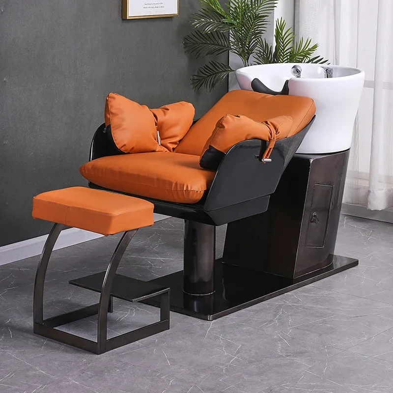 

Luxury Head Spa Shampo Chair Ergonomics Shower Head Hair Wash Bed Massage Comfort Silla Peluqueria Salon Furniture MQ50XF