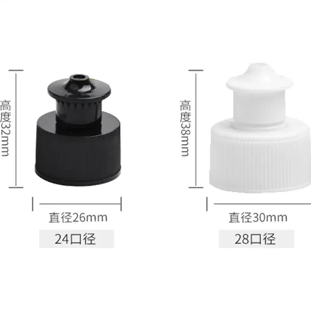 18-410 20-410 24-410 28-410 smooth/ribbed side plastic Flip Top Dispensing Cap Spout Top Caps Unlined push pull lid 10pcs
