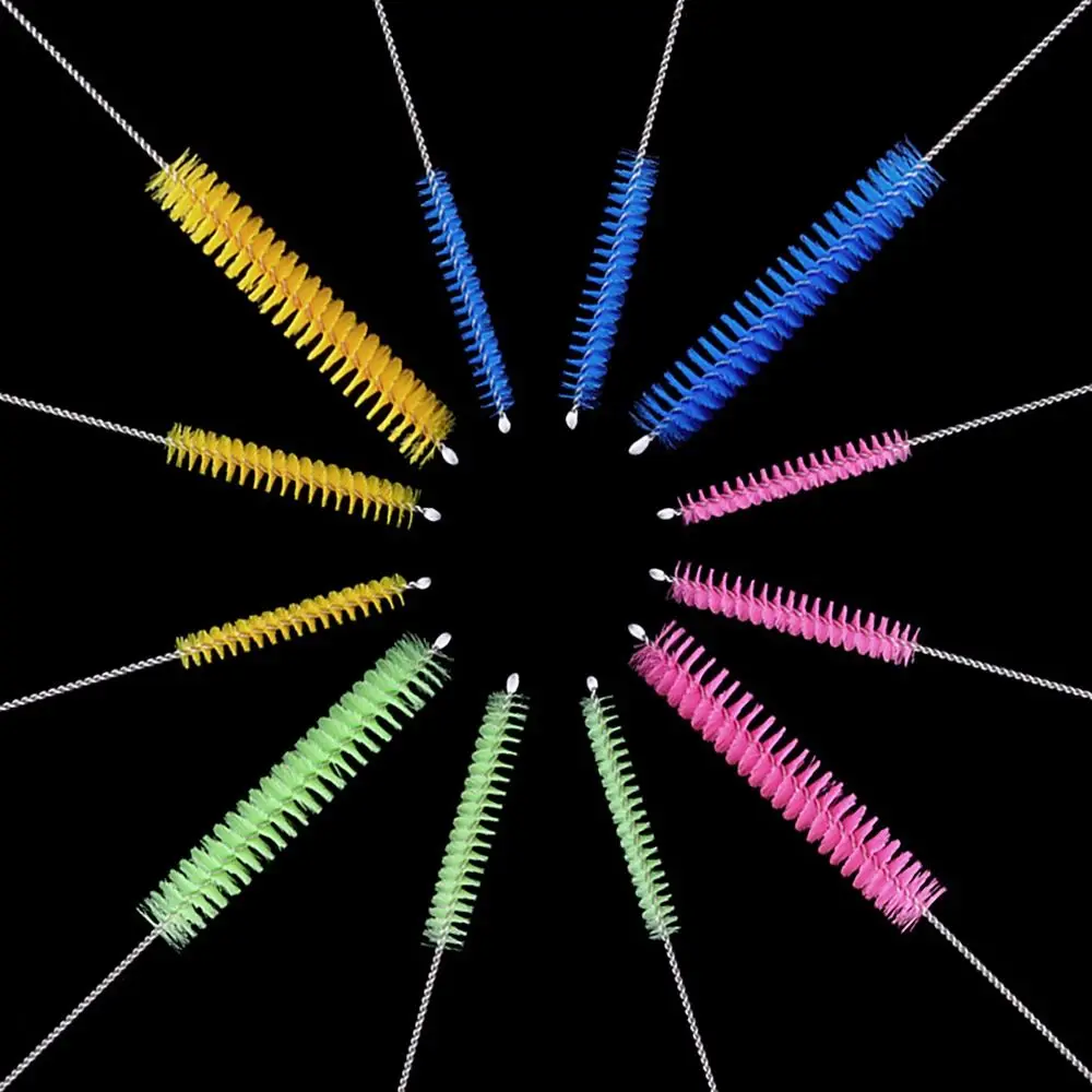 Useful Straw Cleaning Brush Colorful Nylon Straw Cleaners Healthier Multi-purpose Glass Tube Brush Slot Brush Bottle Accessory