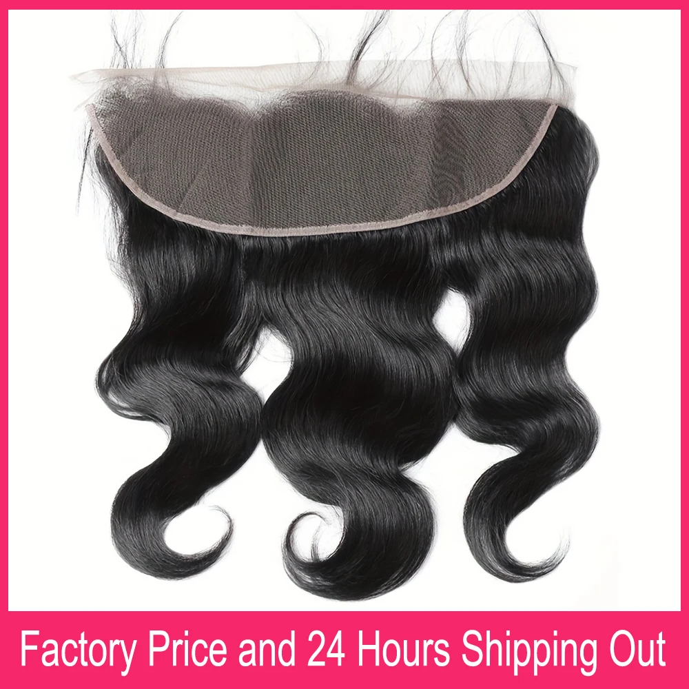 Human Hair Lace Closure 4x4 13x4 Body Wave Lace Closures Pre Plucked 100% Human Hair HD Transparent Ear To Ear Big Lace Closure Frontals Only For Women