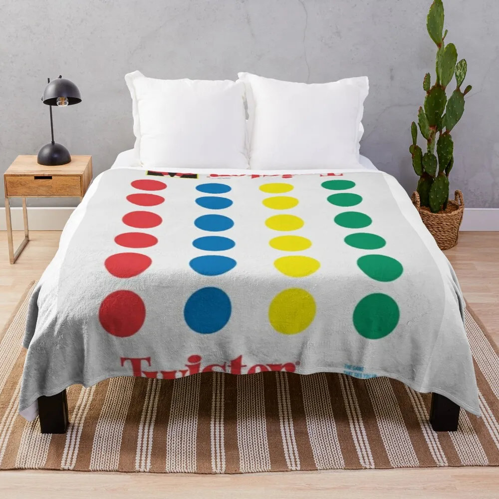

The Twister Game Blanket Throw Blanket Vintage Blanket