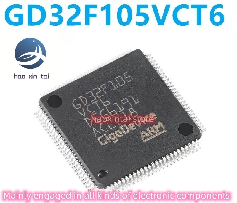 

10 шт. оригинальный микроконтроллер GD32F105VCT6 LQFP-100 ARM Cortex-M3 32-бит-микроконтроллер-микросхема MCU