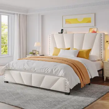 Queen Bed Frame and Headboard 1