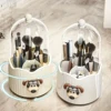 Dog Decor Makeup Brush Storage Bucketdegree Rotating Storage BucketTransparent Visual Storage BoxLarge-capacity Makeup Brush 2