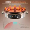 Commercial Crepe Maker, 16" Non-Stick 2000W Electric Crepe Machine Adjustable Temperature Control, Thickened Cast Iron Cooking S 4